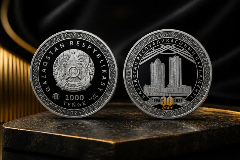 В Казахстане с 10 июля начнут продавать памятную монету к 30-летию парламента